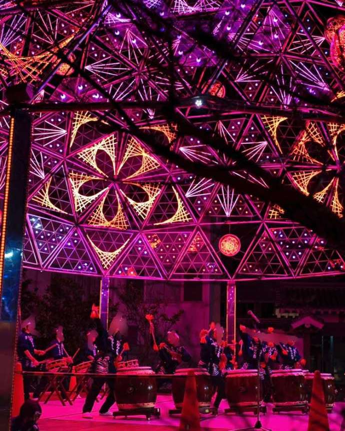 阿南市のLEDイルミネーションのライトアップイベント