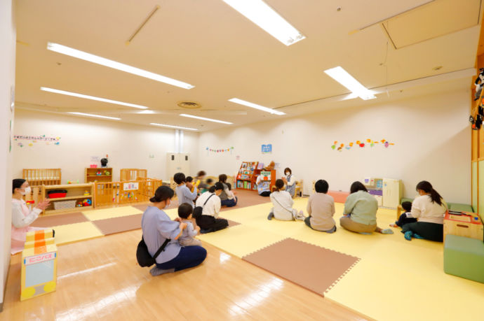 我孫子市の子育て支援センターの様子