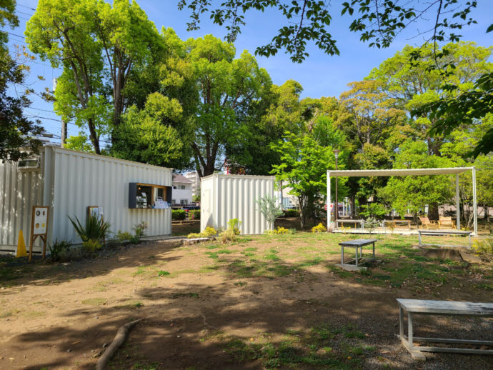 手賀沼公園のオープンカフェ
