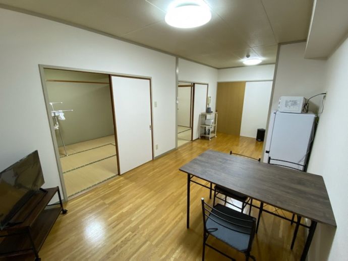 相生市のお試し住宅(アパートタイプ)のリビング