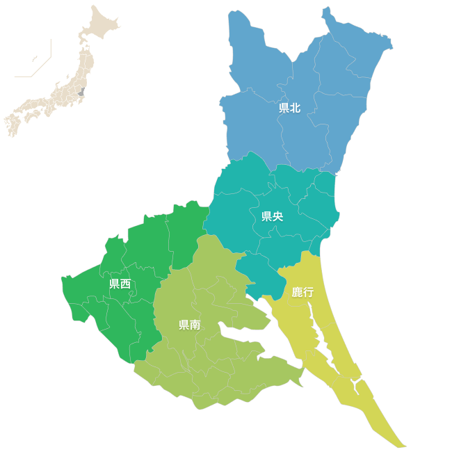 茨城県の地図