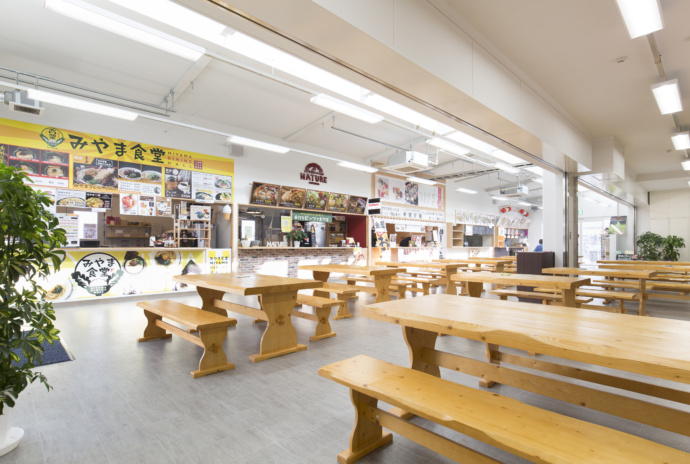 みやま市の「道の駅みやま」フードコート