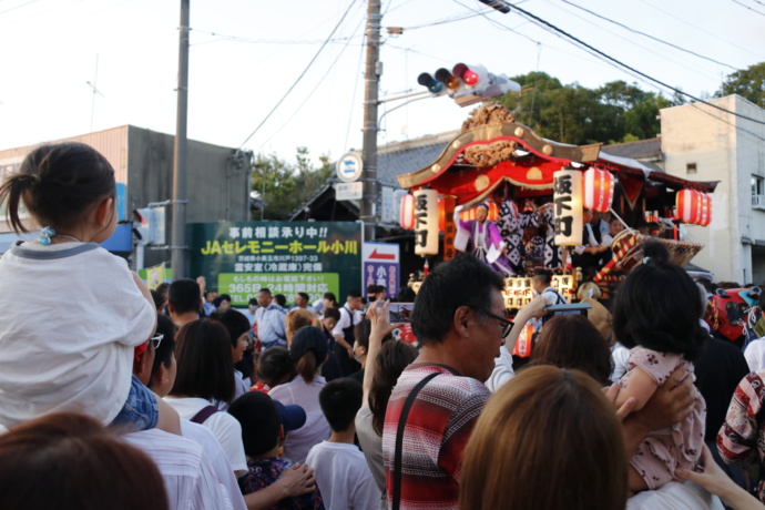 小美玉市の小川祇園祭の様子