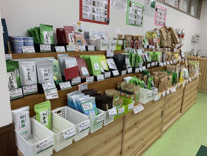 和束町交流ステーション和束の郷店内の様子