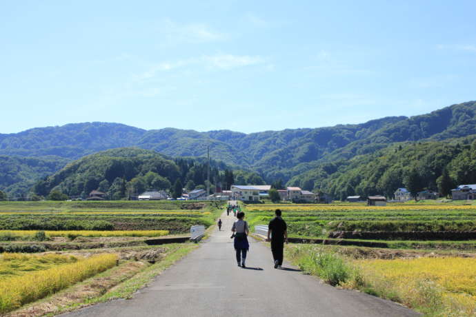 由利本荘市の中直根(なかひたね)地域の様子